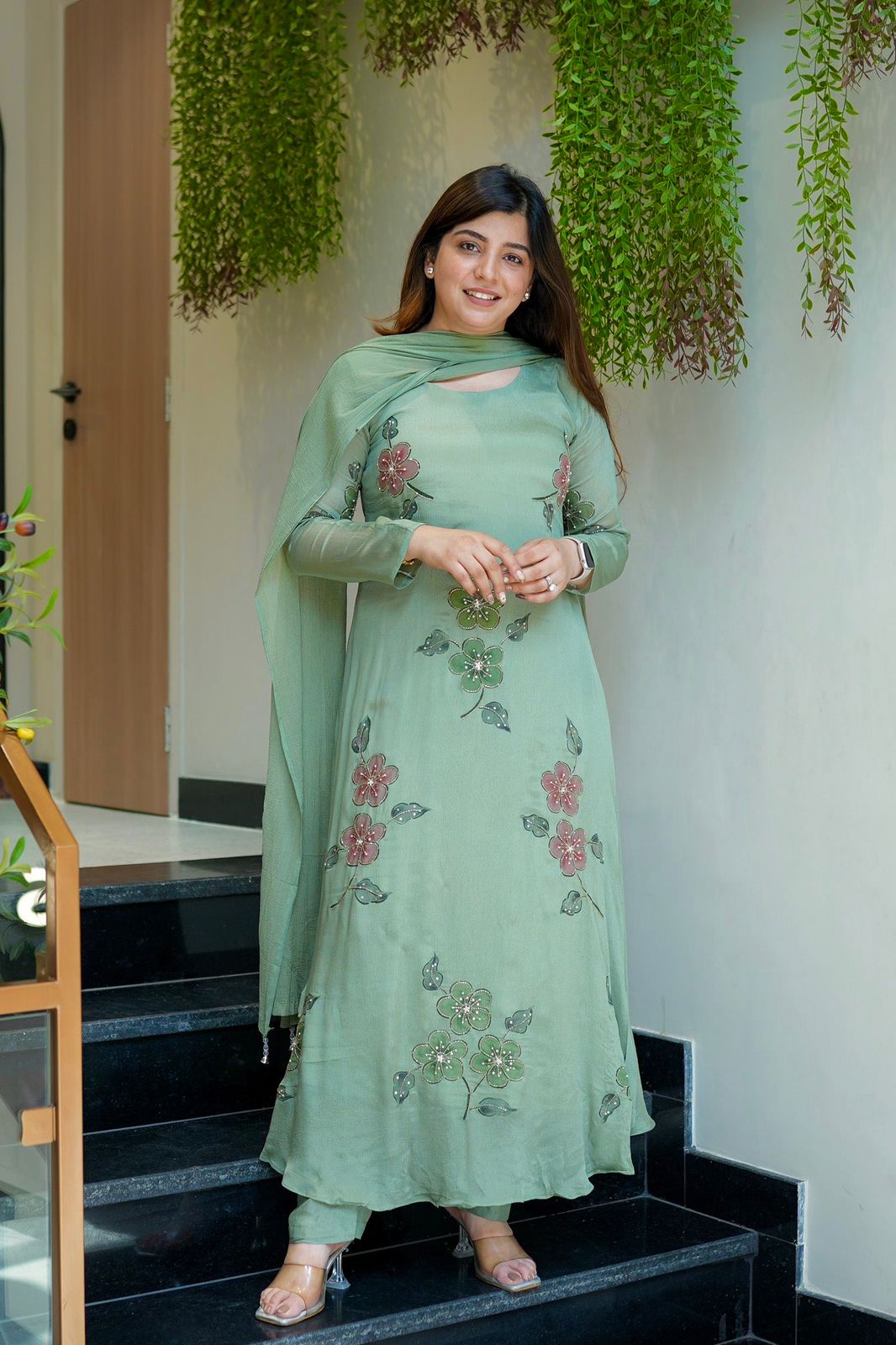 Maverick Fusion 3 Piece A-line Kurti Set